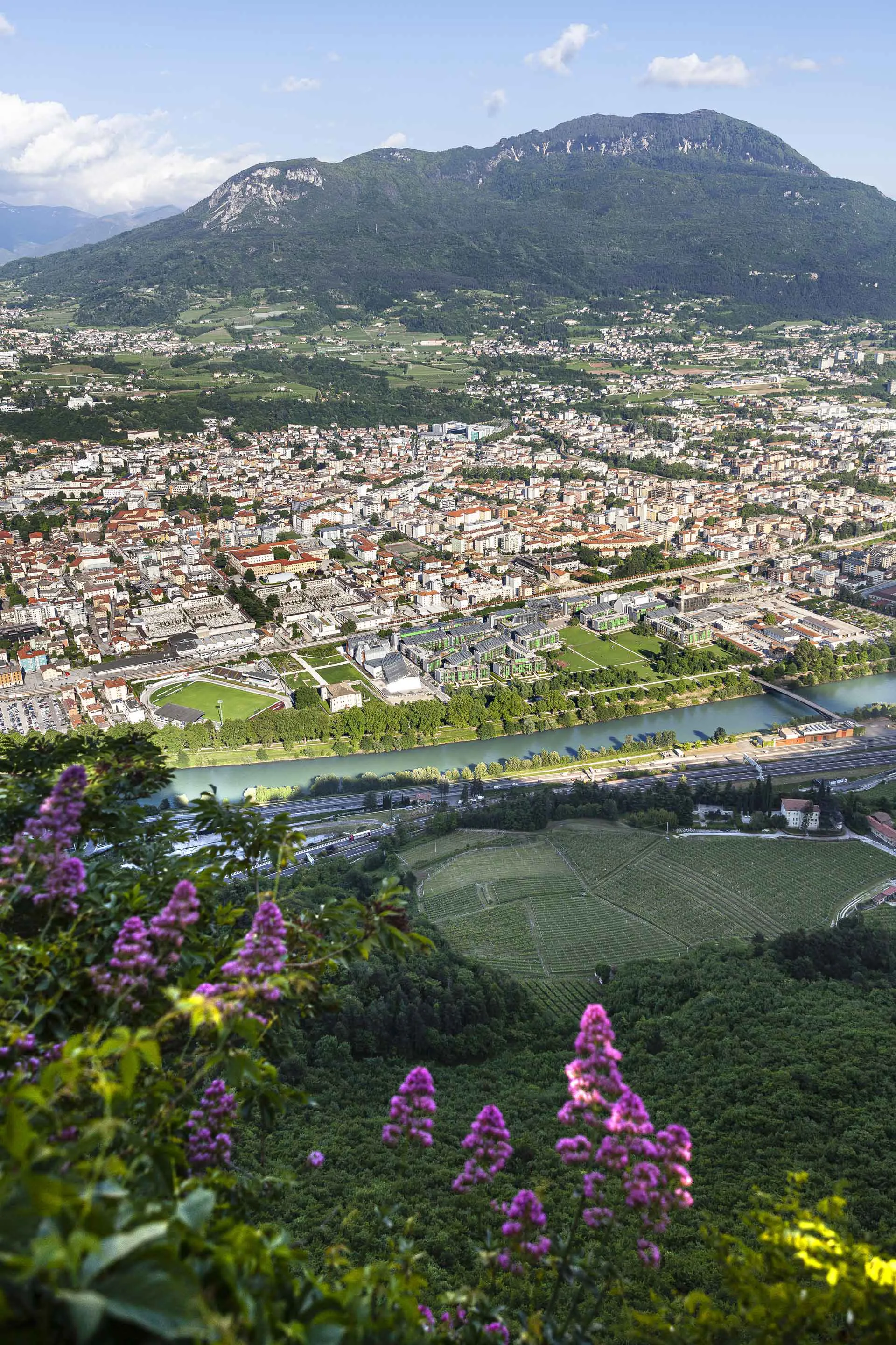 Quartiere Le Albere di Trento visto dall’alto